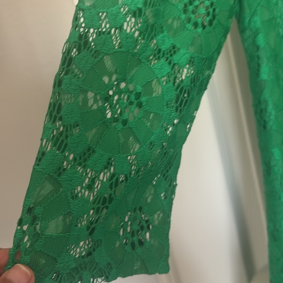 Eliza J Vibrant Green Lace Dress - Picture 2 of 7